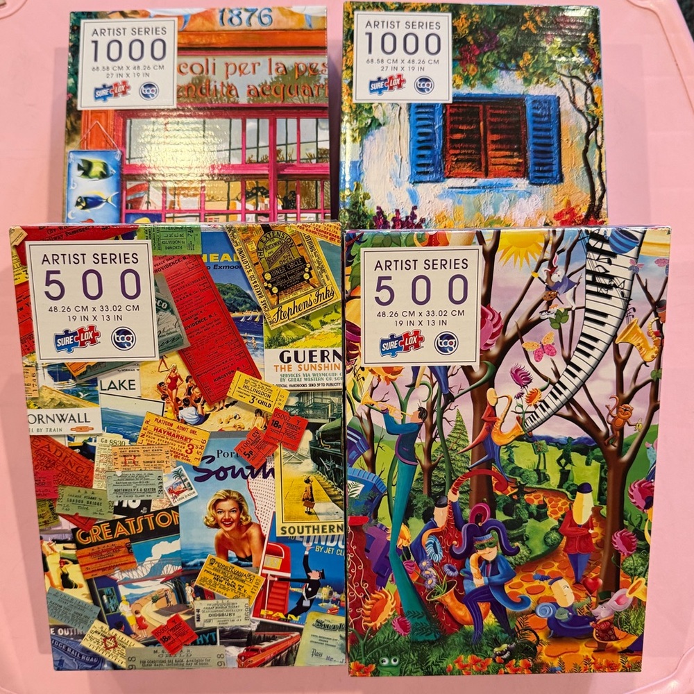 4 Artist Series Puzzles